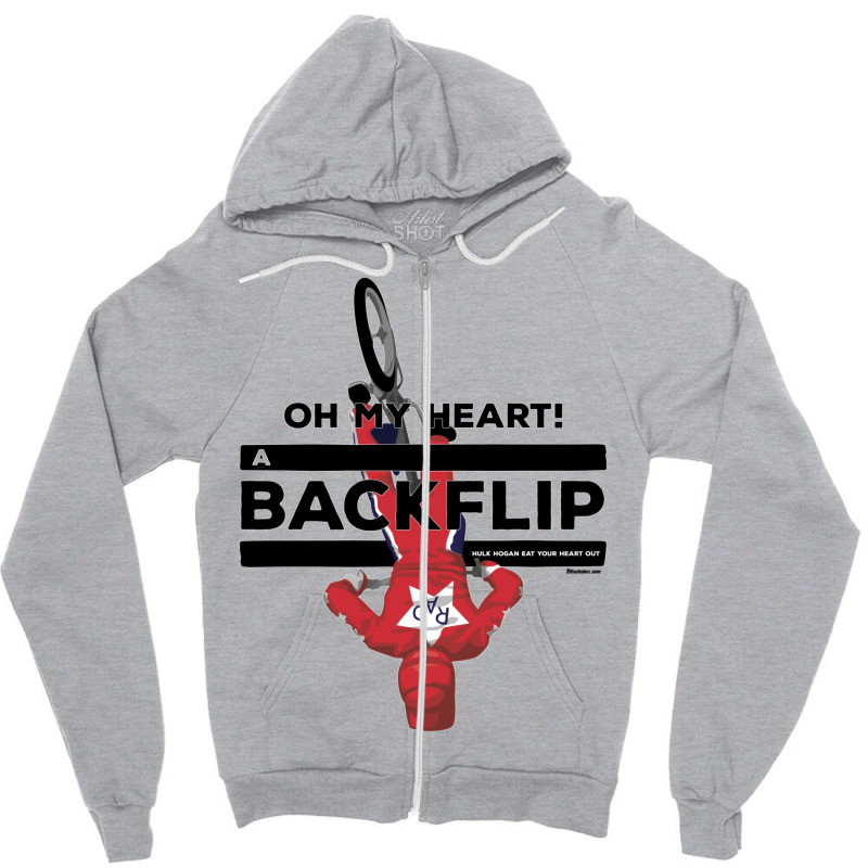 Oh My Heart A Backflip Zipper Hoodie | Artistshot