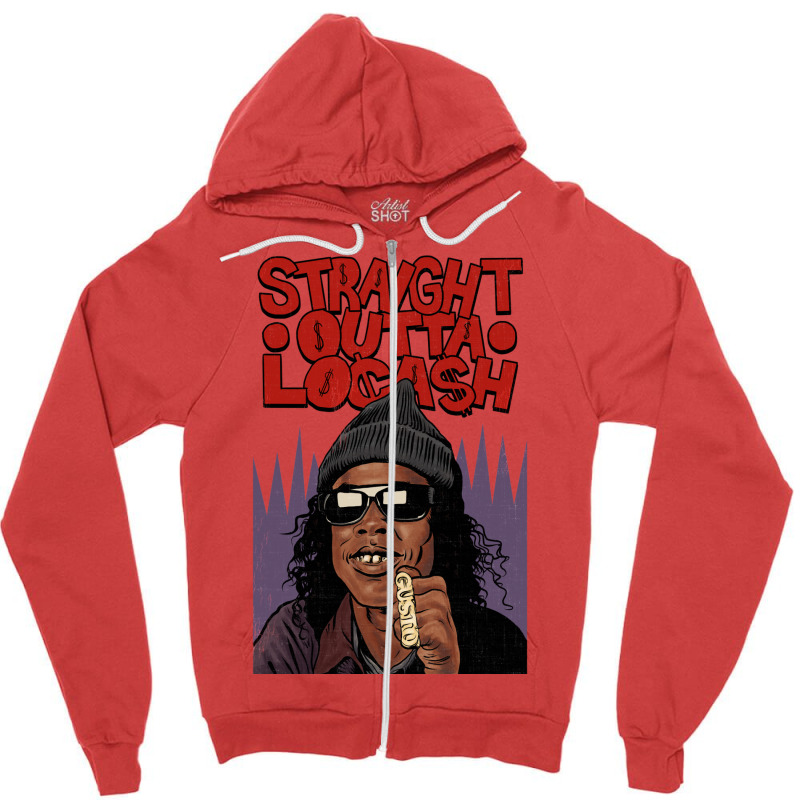 Straight Outta Locash Zipper Hoodie by kounalkherfix | Artistshot