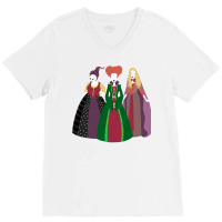 Halloween Witches V-neck Tee | Artistshot