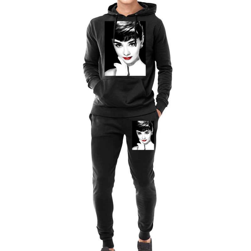 Audrey Hepburn Lips Hoodie & Jogger Set | Artistshot