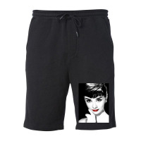 Audrey Hepburn Lips Fleece Short | Artistshot