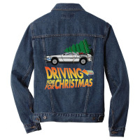 Driving Home For Christmas   Back To The Future Men Denim Jacket | Artistshot