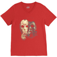 Behind The Mask V-neck Tee | Artistshot