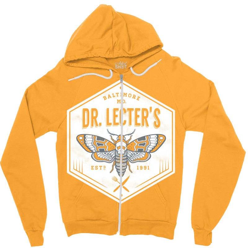 Dr. Lecter's   Death's Head Moth   Horror Zipper Hoodie by amwayfigeljy | Artistshot