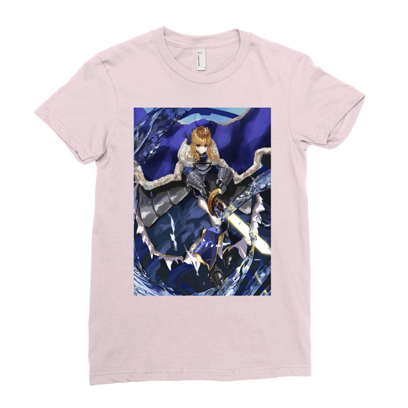 Fate Saber Incarnation Ladies Fitted T-Shirt by chanasrhyss4 | Artistshot