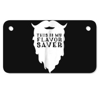 Funny Beard Shirt  This Is My Flavor Saver Bearded Man Motorcycle License Plate | Artistshot