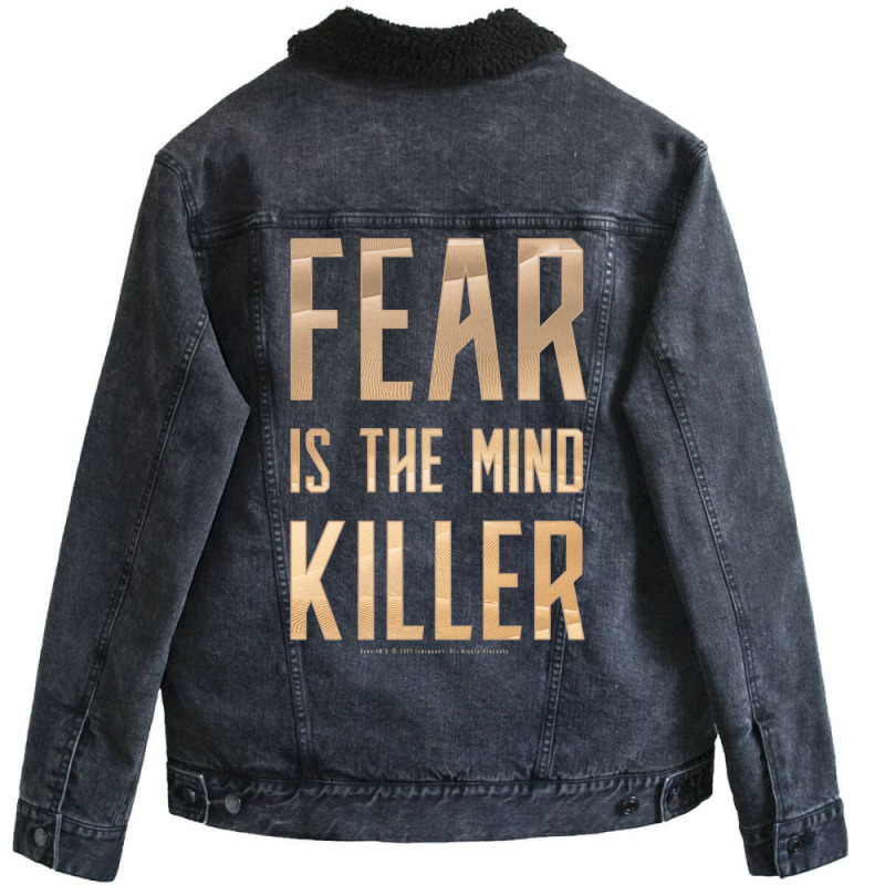 Dune   Fear Is The Mind Killer (light) Unisex Sherpa-Lined Denim Jacket by amwayfigeljy | Artistshot