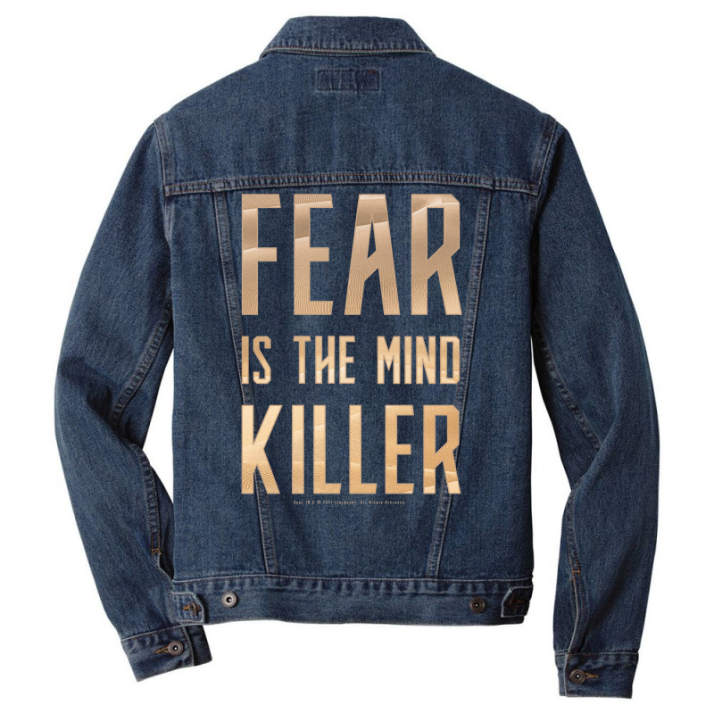 Dune   Fear Is The Mind Killer (light) Men Denim Jacket by amwayfigeljy | Artistshot