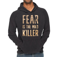 Dune   Fear Is The Mind Killer (light) Vintage Hoodie | Artistshot