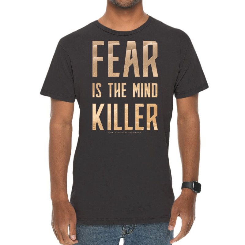 Dune   Fear Is The Mind Killer (light) Vintage T-Shirt by amwayfigeljy | Artistshot