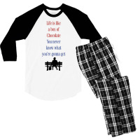 Box Of Chocolate Men's 3/4 Sleeve Pajama Set | Artistshot