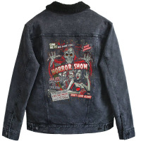 Spook Show Horror Movie Monsters Unisex Sherpa-lined Denim Jacket | Artistshot