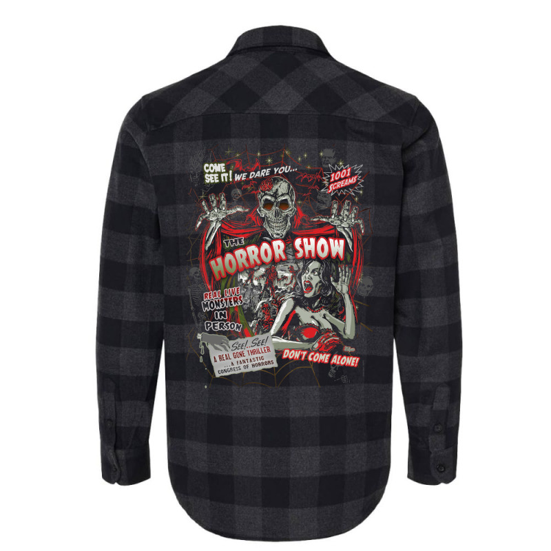 Spook Show Horror Movie Monsters Flannel Shirt | Artistshot