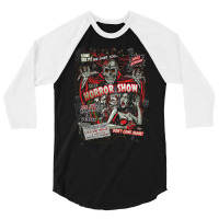 Spook Show Horror Movie Monsters 3/4 Sleeve Shirt | Artistshot