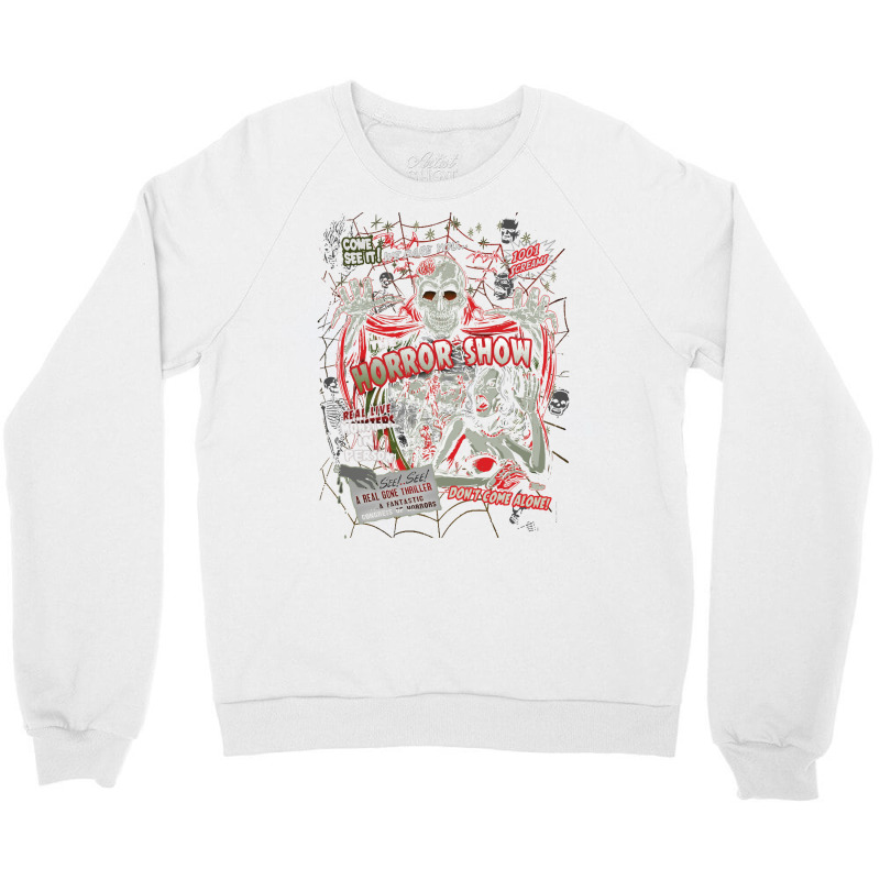 Spook Show Horror Movie Monsters Crewneck Sweatshirt | Artistshot