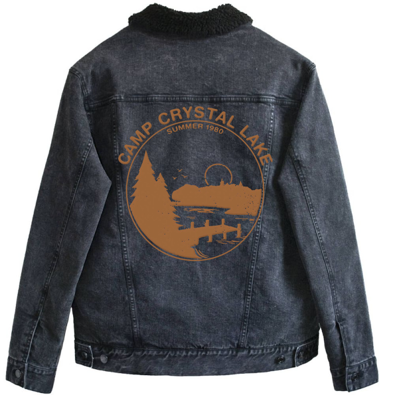 Camp Crystal Lake 1 Unisex Sherpa-lined Denim Jacket | Artistshot