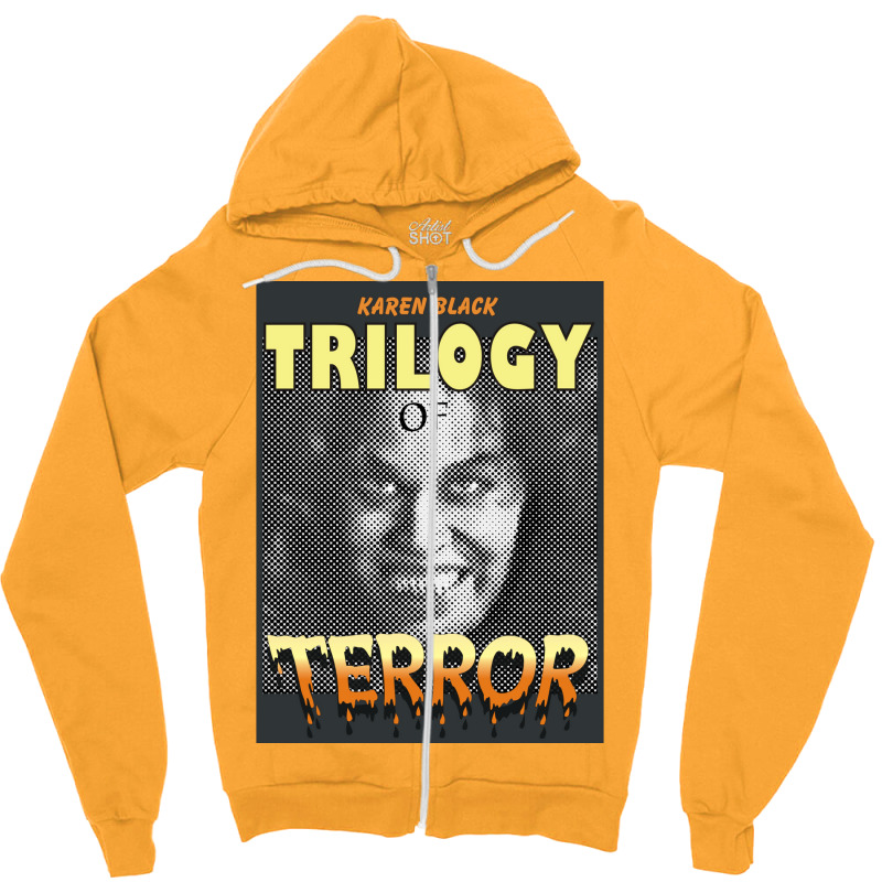 Trilogy Of Terror Zipper Hoodie by kounalkherfix | Artistshot