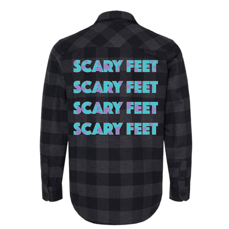 Sulley Scary Feet Monsters Inc Text Flannel Shirt | Artistshot