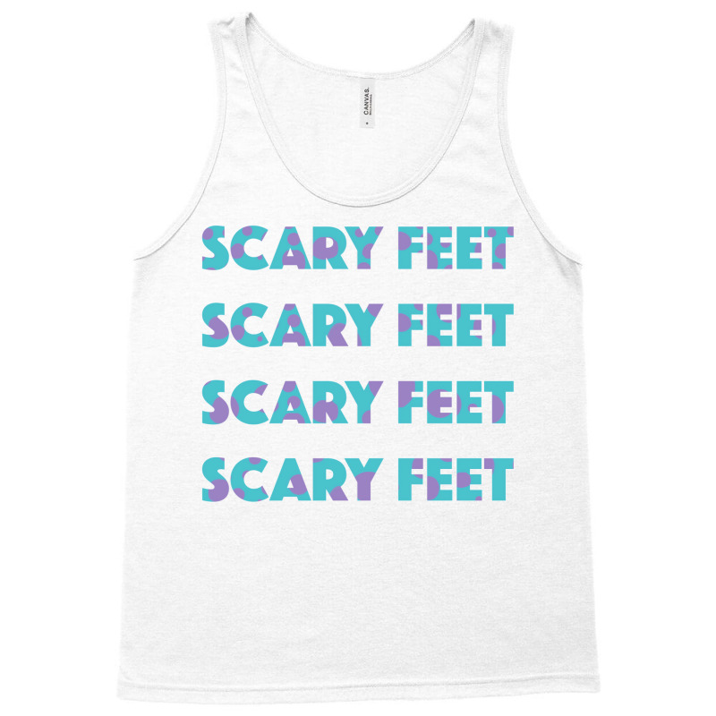 Sulley Scary Feet Monsters Inc Text Tank Top | Artistshot