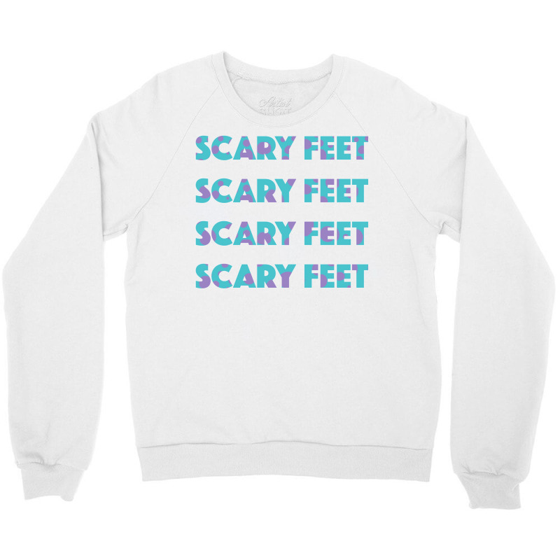 Sulley Scary Feet Monsters Inc Text Crewneck Sweatshirt | Artistshot