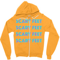 Sulley Scary Feet Monsters Inc Text Zipper Hoodie | Artistshot