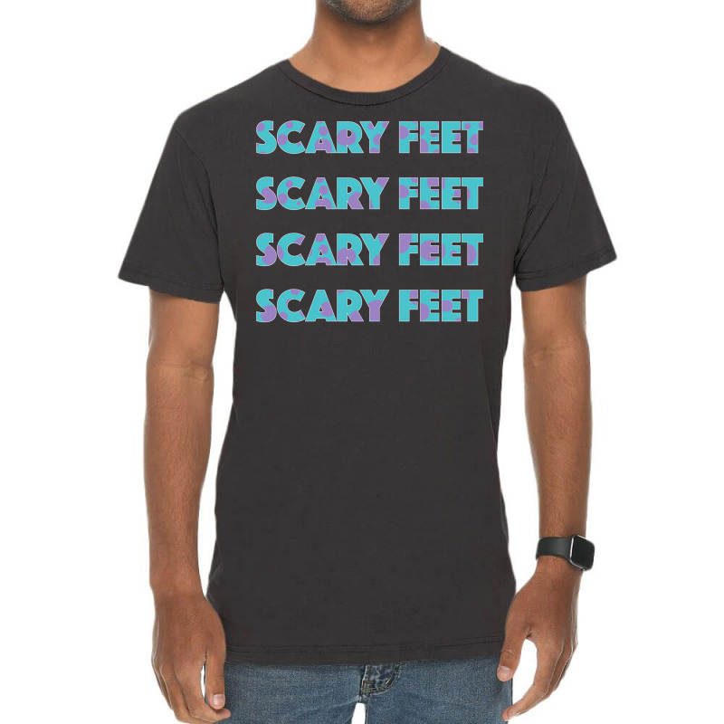 Sulley Scary Feet Monsters Inc Text Vintage T-shirt | Artistshot