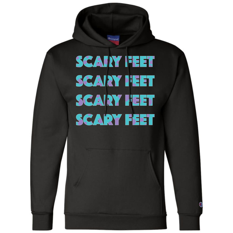 Sulley Scary Feet Monsters Inc Text Champion Hoodie | Artistshot