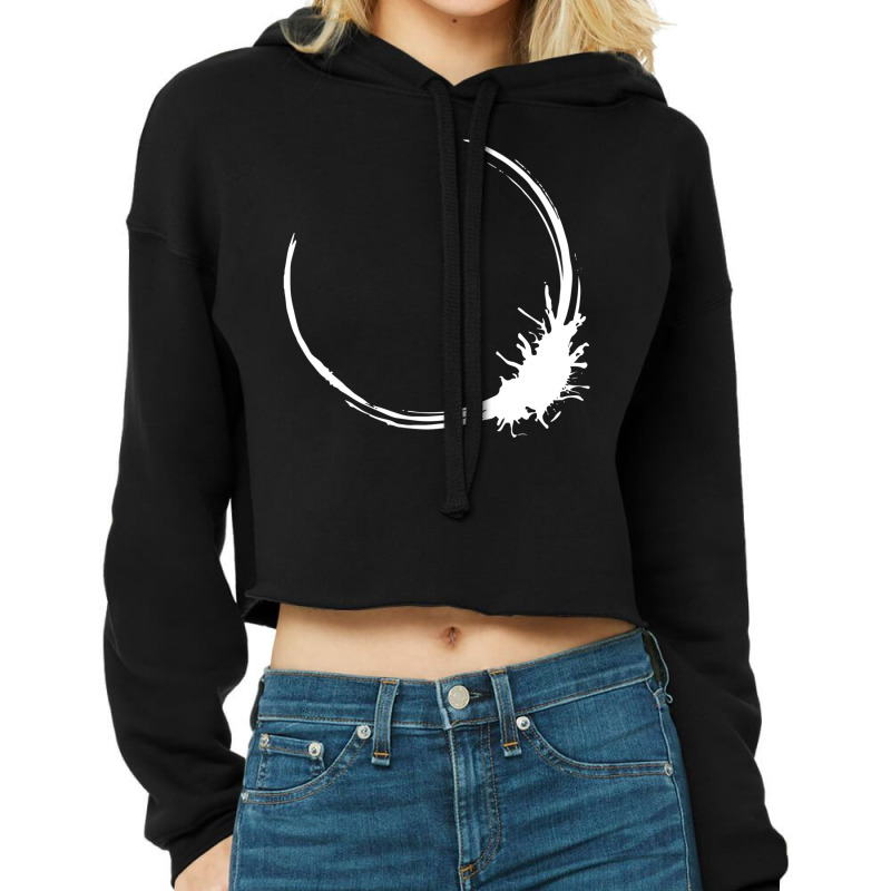 Heptapod B (translation Time [linear]) Inverted Cropped Hoodie by karfecnao | Artistshot