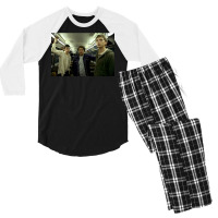 Superbad Train Scene Still Superbad Men's 3/4 Sleeve Pajama Set | Artistshot