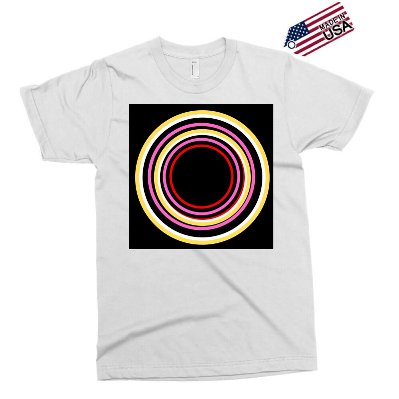 Colourful Circles On Black Colour Background Exclusive T-shirt by American choice | Artistshot