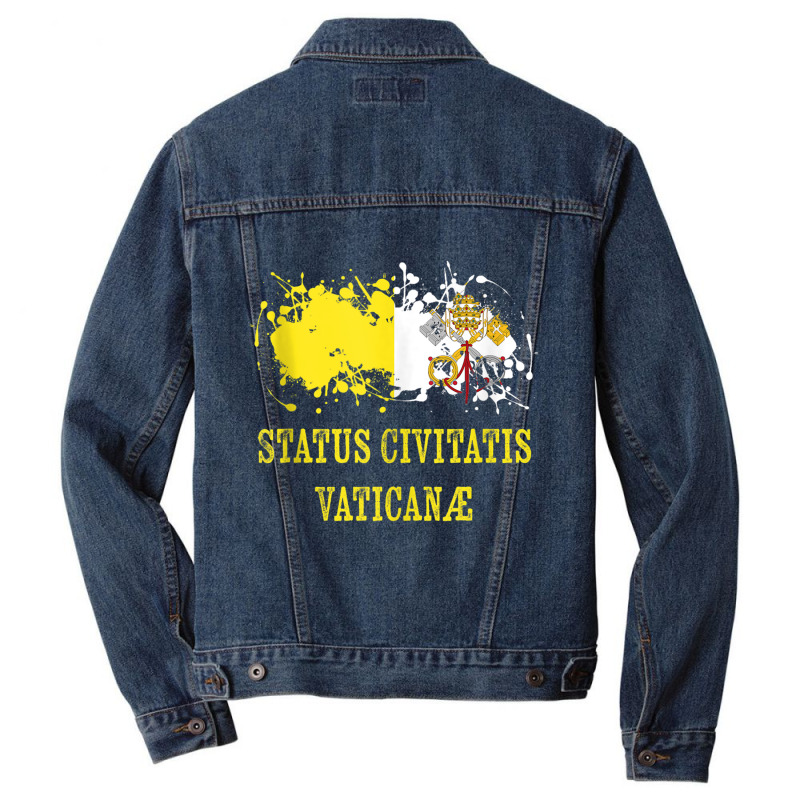 Vatican Ciian For Status Civitatis Vaticanæ And Vatican City Tank Top Men Denim Jacket by matheeishilo | Artistshot