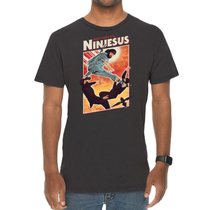 The Jesus Ninja Vintage T-shirt | Artistshot