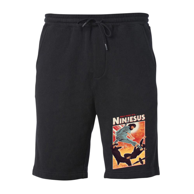 The Jesus Ninja Fleece Short | Artistshot