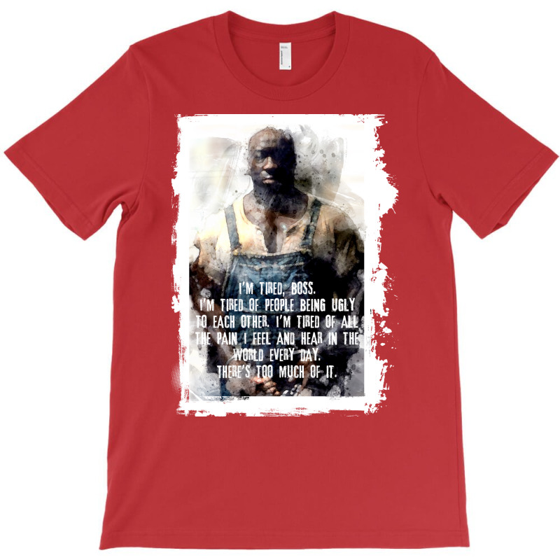 John Coffey Tired Watercolor T-Shirt by amwayfigeljy | Artistshot