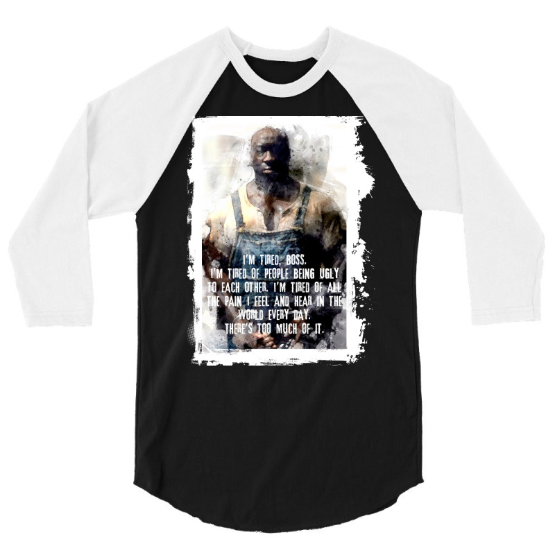 John Coffey Tired Watercolor 3/4 Sleeve Shirt by amwayfigeljy | Artistshot