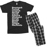 The Thing Movie Death Order Helvetica Jetset Horror Science Fiction Fa Men's T-shirt Pajama Set | Artistshot