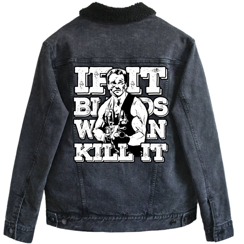 If It Bleeds We Can Kill It Unisex Sherpa-lined Denim Jacket | Artistshot