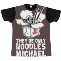 They're Only Noodles Michael Graphic T-shirt | Artistshot