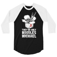 They're Only Noodles Michael 3/4 Sleeve Shirt | Artistshot