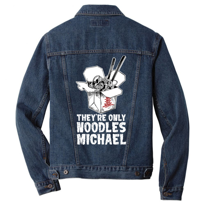 They're Only Noodles Michael Men Denim Jacket | Artistshot