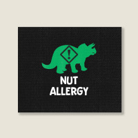 Food Allergy Allergic Nuts Warning Kids Toddler Landscape Canvas Print | Artistshot