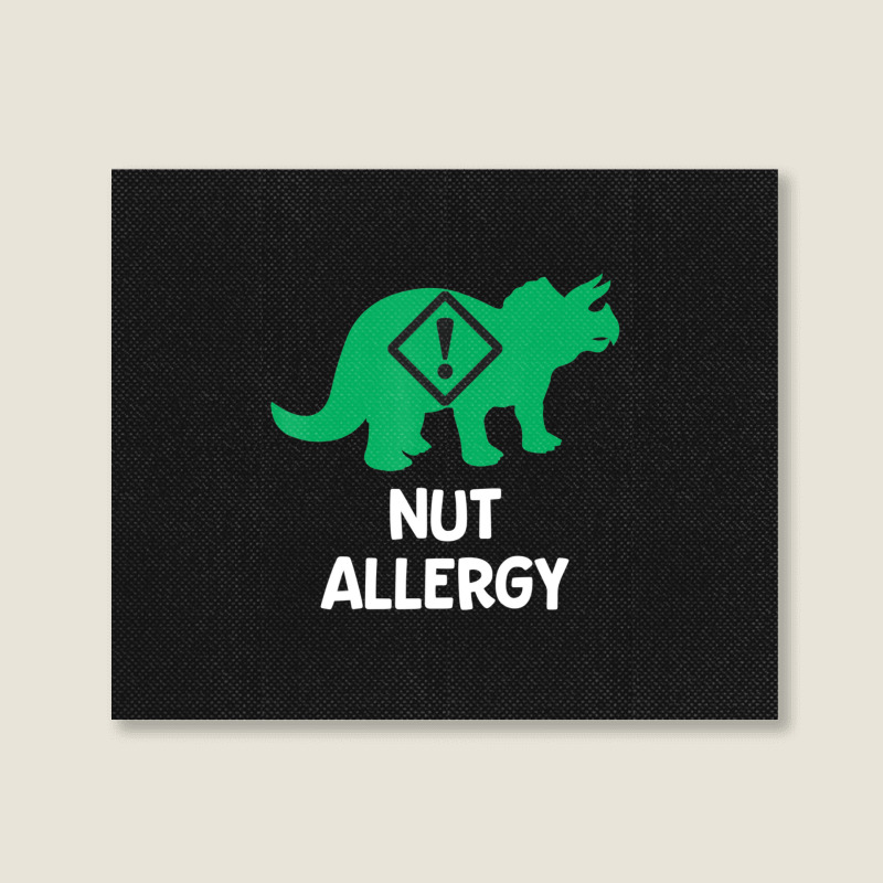 Food Allergy Allergic Nuts Warning Kids Toddler Landscape Canvas Print | Artistshot