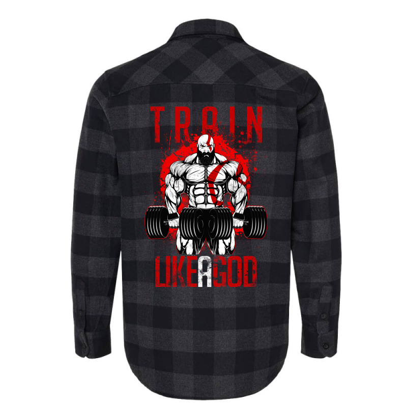 Train Like A God Flannel Shirt | Artistshot