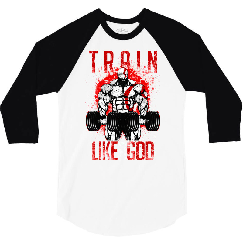 Train Like A God 3/4 Sleeve Shirt | Artistshot