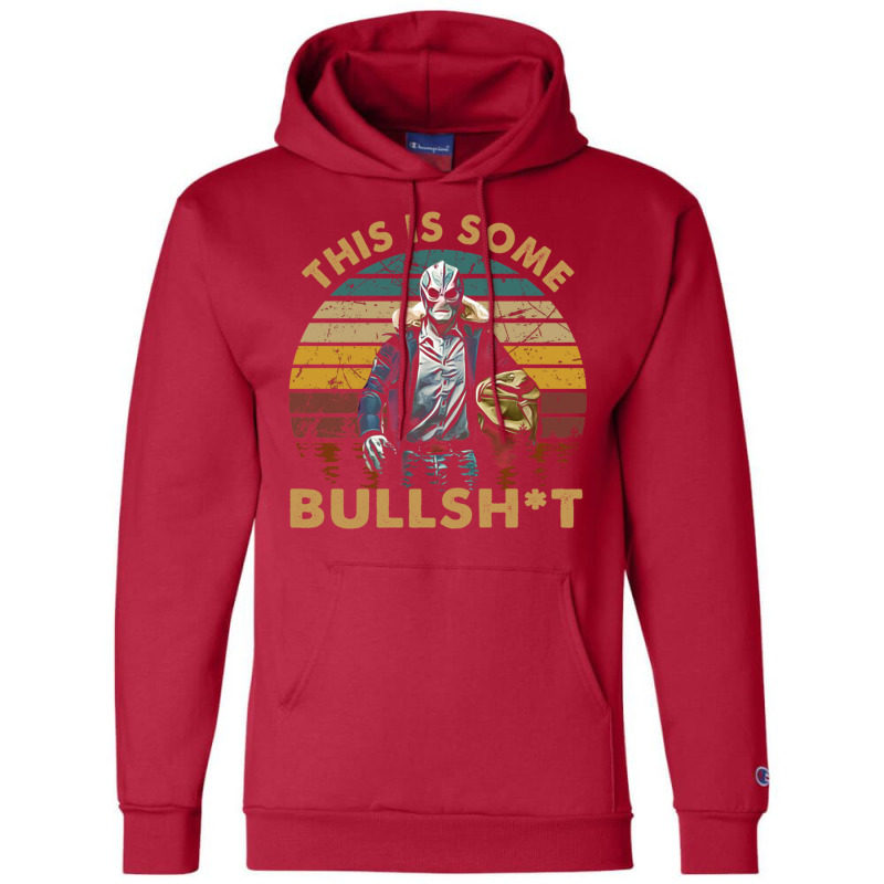 Vintage Design This Is Some Bullsht Champion Hoodie | Artistshot