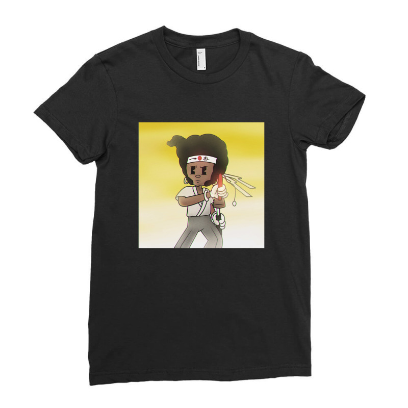 Afro Samurai   Samurai Ladies Fitted T-Shirt by putrimeheng | Artistshot