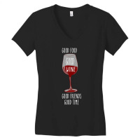 Food And Wine Festival For Wine Drinkers Women's V-neck T-shirt | Artistshot