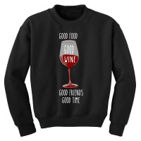 Food And Wine Festival For Wine Drinkers Youth Sweatshirt | Artistshot