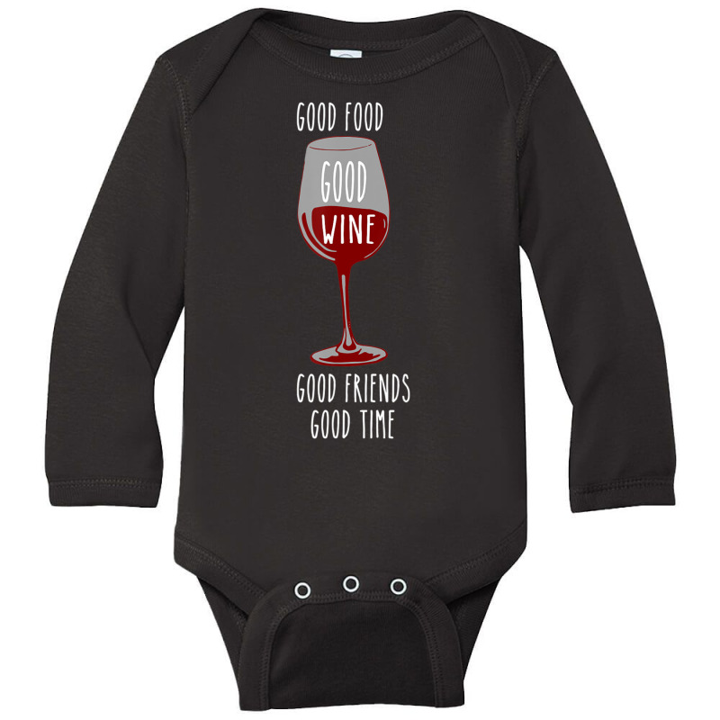 Food And Wine Festival For Wine Drinkers Long Sleeve Baby Bodysuit | Artistshot