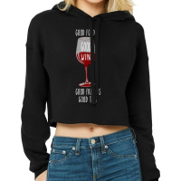 Food And Wine Festival For Wine Drinkers Cropped Hoodie | Artistshot